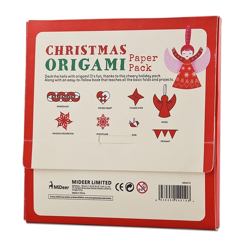 Bộ gấp giấy Christmas Origami 60pcs Mideer