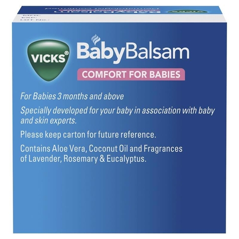 Dầu bôi ấm ngực Baby Balsam 50g (3 tháng+)