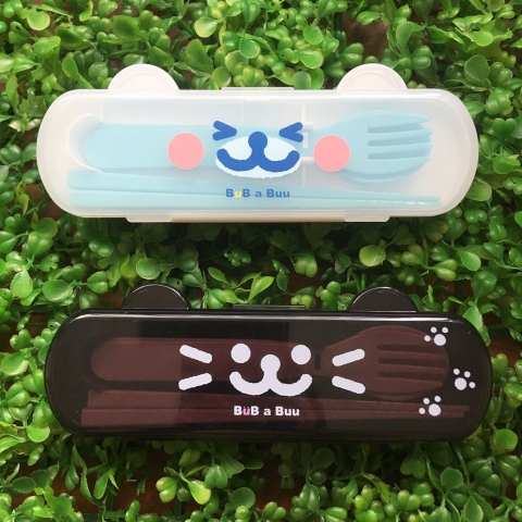 Set thìa + dĩa + đũa Nhật cho bé