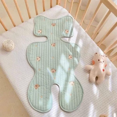 Đệm lót điều hòa xe đẩy thêu Monona