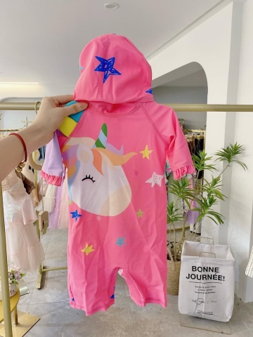 Bộ Bơi Liền cho bé trai, gái (Kèm Mũ)