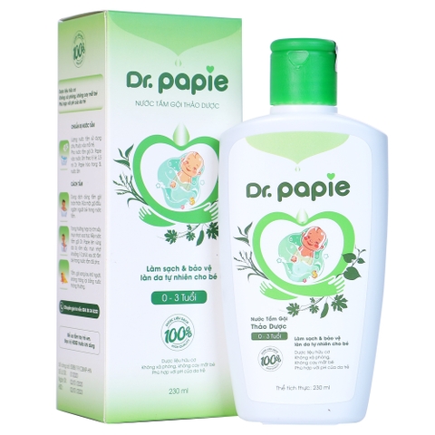 Nước tắm gội thảo dược Dr. Papie 230ml