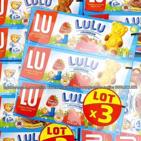 Bánh bông lan gấu LULU Pháp