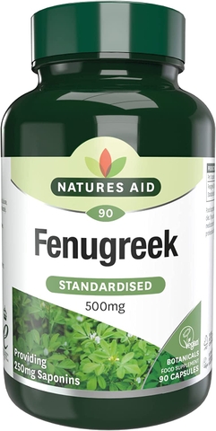 Viên uống lợi sữa Fenugreek Natures Aid 500mg