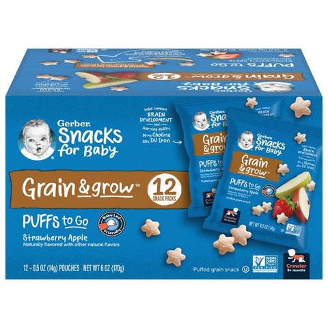 Bánh Gerber sao dạng gói (8 tháng+)