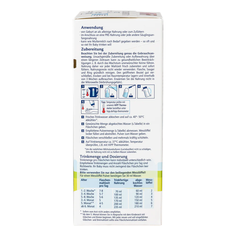 Sữa Hipp Combiotik nội địa Đức 600g số 1 (0-6 tháng)