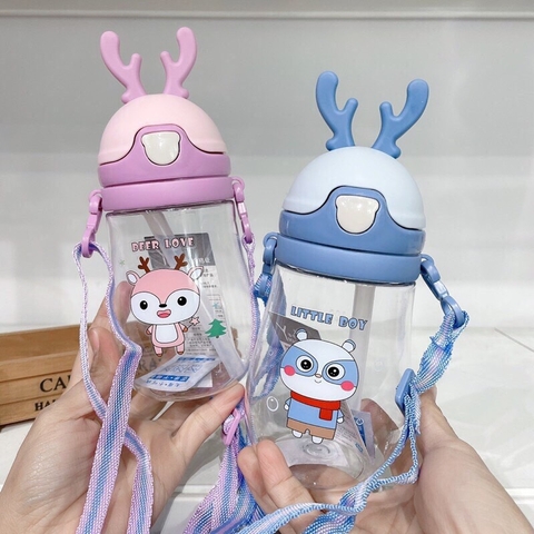 Bình nước chống sặc mẫu Hươu 300ml