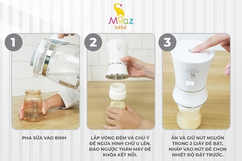 Máy hâm sữa di động không dây Moaz BéBé MB - 041