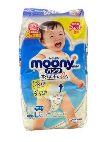 Bỉm Moony xanh nội địa Nhật cộng miếng