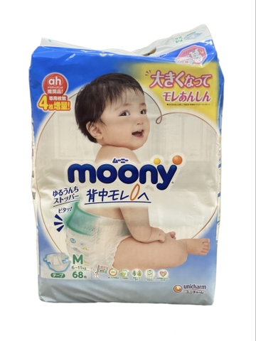 Bỉm Moony xanh nội địa Nhật cộng miếng