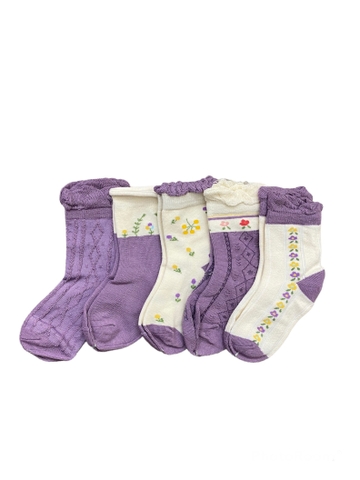 Set 5 đôi tất Minliu len cotton (1-8 tuổi)