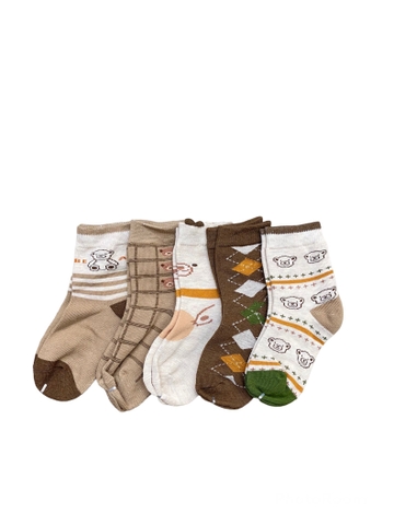 Set 5 đôi tất Minliu len cotton (1-8 tuổi)