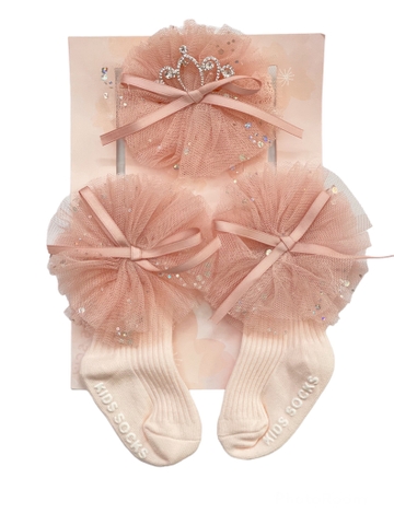 Set băng đô kèm tất Chicbaby