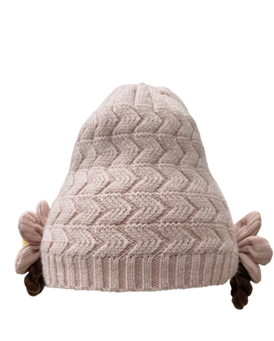 Mũ len chụp đính hoa