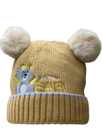 Mũ len chụp 2 quả hình Gấu