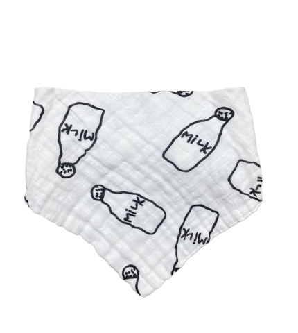 Set 5 yếm xô 4 lớp Họa tiết đen trắng