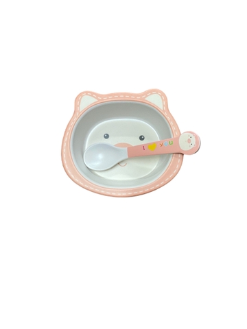 Bộ bát nhựa sợi tre kèm thìa