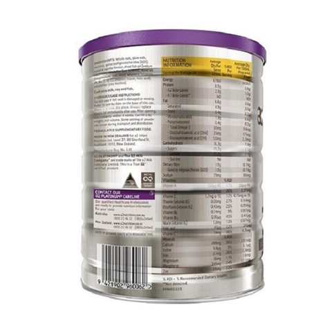 Sữa A2 Platinum số 1 900g (0 - 6 tháng)