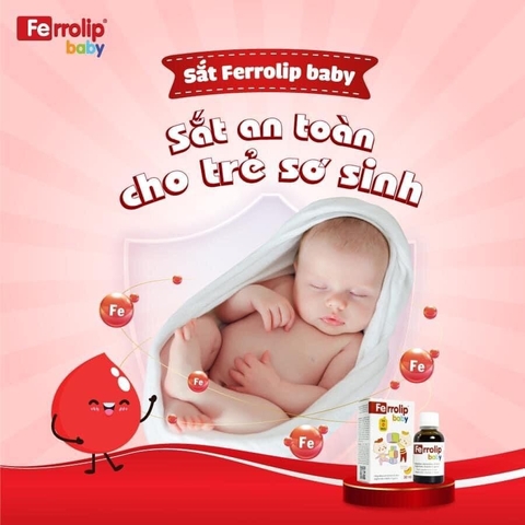 Siro bổ sung sắt Ferrolip baby 30ml (0 tháng+)