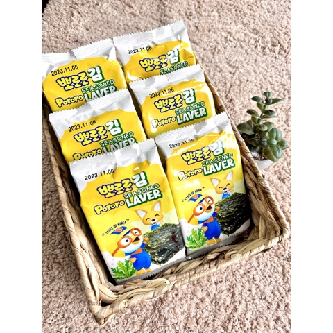 Rong biển miếng ăn liền Pororo (3 gói x 4g)