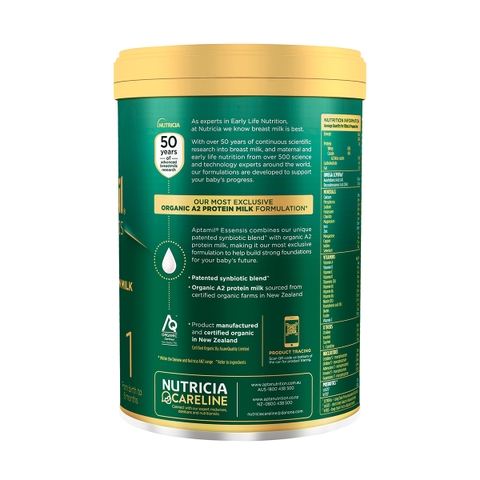 Sữa Aptamil Essensis Organic số 3 900g Úc (>12 tháng)