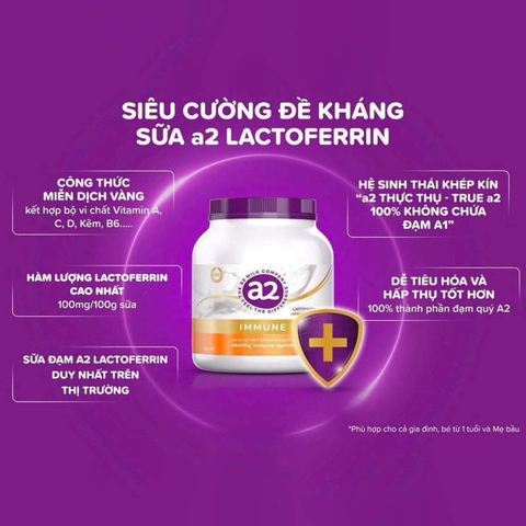 Sữa Úc A2 Immune Nutritional Milk Powder 900g