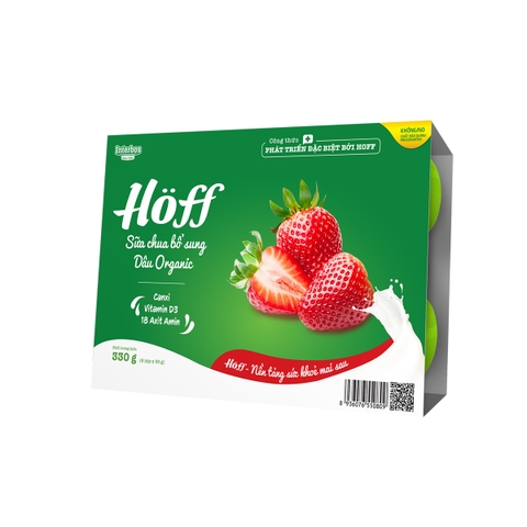 Sữa chua trái cây organic Hoff (6h x 55g)