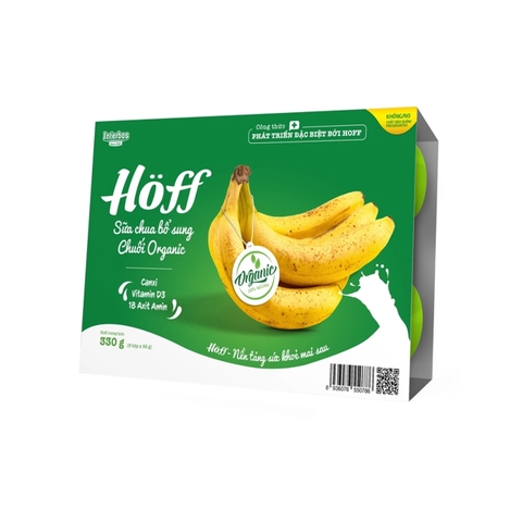 Sữa chua trái cây organic Hoff (6h x 55g)