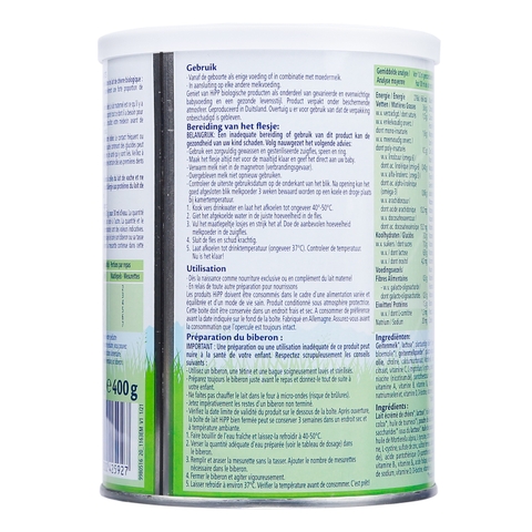 Sữa dê HiPP Organic số 1 (400g) cho bé 0-6 tháng tuổi