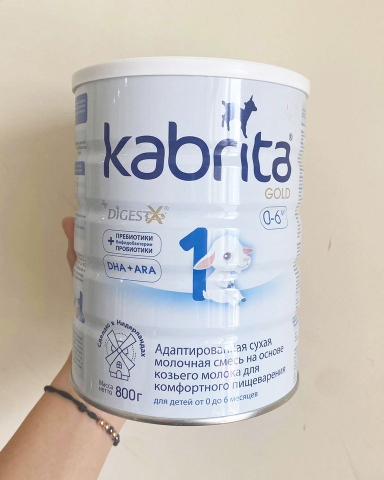 Sữa Dê Kabrita Gold Số 1 Của Nga Cho Trẻ Từ 0 - 6 Tháng Tuổi 800g
