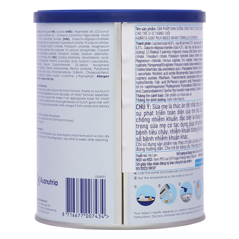 Sữa dê Kabrita Hà Lan số 1 hộp 400g cho trẻ 0-12 tháng