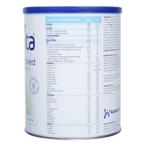 Sữa dê Kabrita số 2 hộp 800g cho bé từ 1-2 tuổi