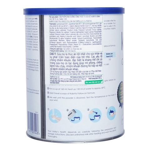 Sữa dê Kabrita số 2 hộp 800g cho bé từ 1-2 tuổi