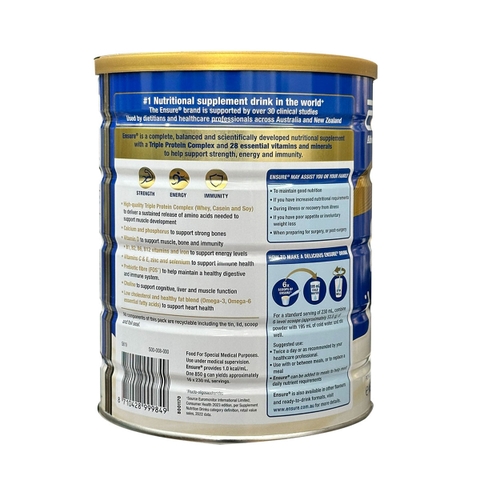 Sữa Ensure Úc vị vani 850gr