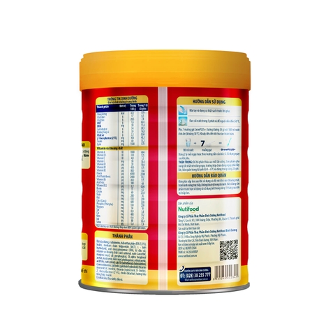 Sữa bột Nutifood Grow Plus đỏ hộp 900g (Từ 1-2 tuổi)