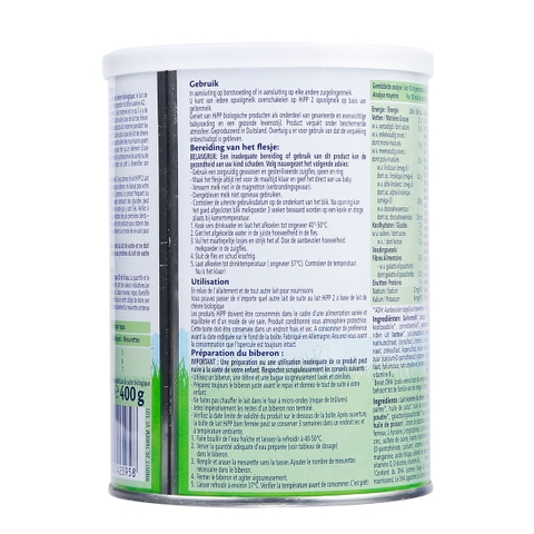 Sữa dê HiPP Organic số 2 400gr (6-12 tháng)
