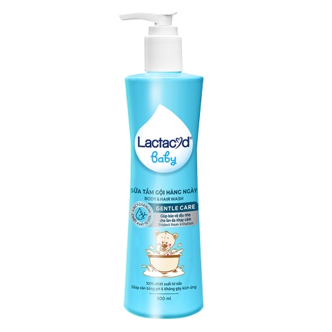 Sữa tắm Lactacyd baby Gentle Care( Xanh Dương)