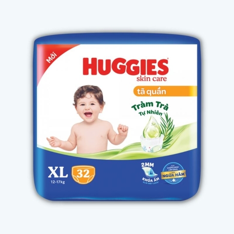 Bỉm Huggies Skin Care Quần size XL 32 miếng