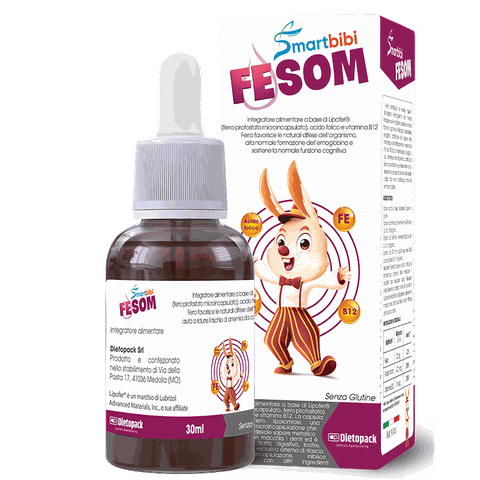 Siro bổ sung sắt trẻ em Smartbibi Fesom 30ml (0 tháng+)