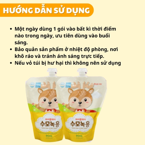 Gạc hươu non tăng cân Sumo Hàn Quốc 10 gói (1 tuổi+)