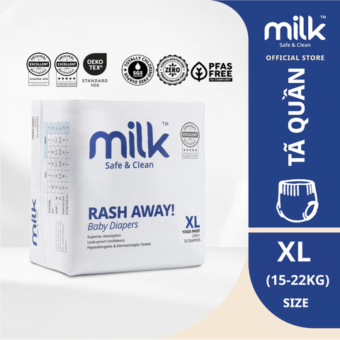 Bỉm thuần chay Milk Safe & Clean nội địa Malaysia