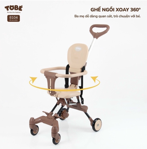 Xe đẩy gấp gọn Tobe Olwen Plus có mái che