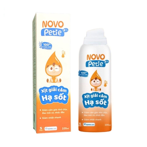 Xịt giảm cảm hạ sốt Novopetie (>6 tháng)