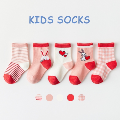 Set 5 đôi tất Kids Sock Soft & Cotton