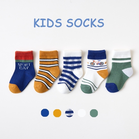 Set 5 đôi tất Kids Sock Soft & Cotton
