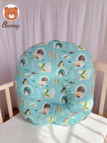 Gối chống trào ngược Vải Cotton thô