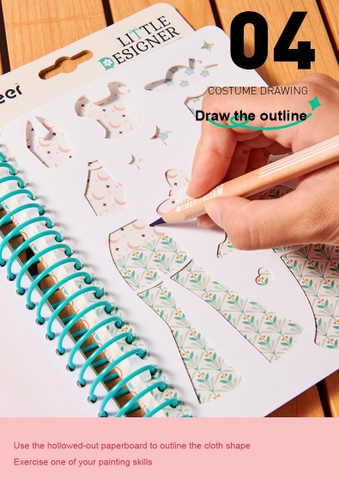 Sổ tay tô màu nước Mideer Little Designer