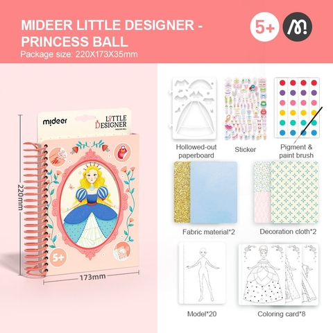 Sổ tay tô màu nước Mideer Little Designer