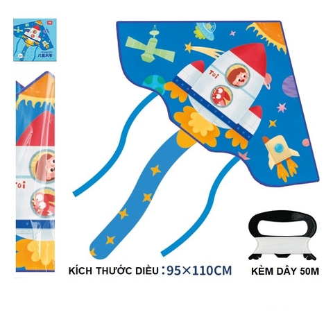 Diều vải kèm dây 50m