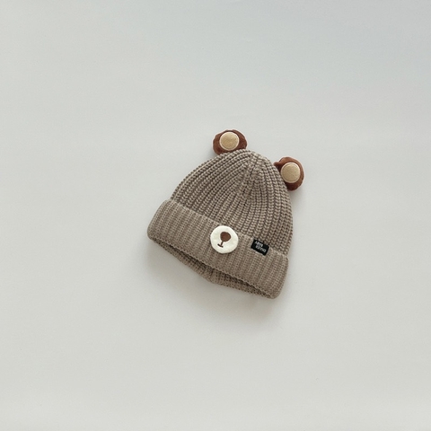 Mũ len gấu tai tròn